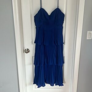 Royal Blue tiered dress